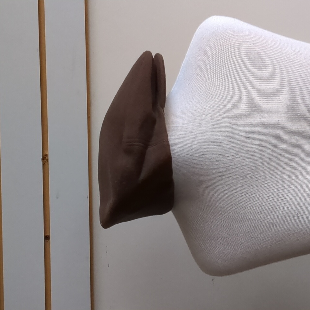 New Stefeno brown Cashmere And Wool Flat Cap Made In Italy XX